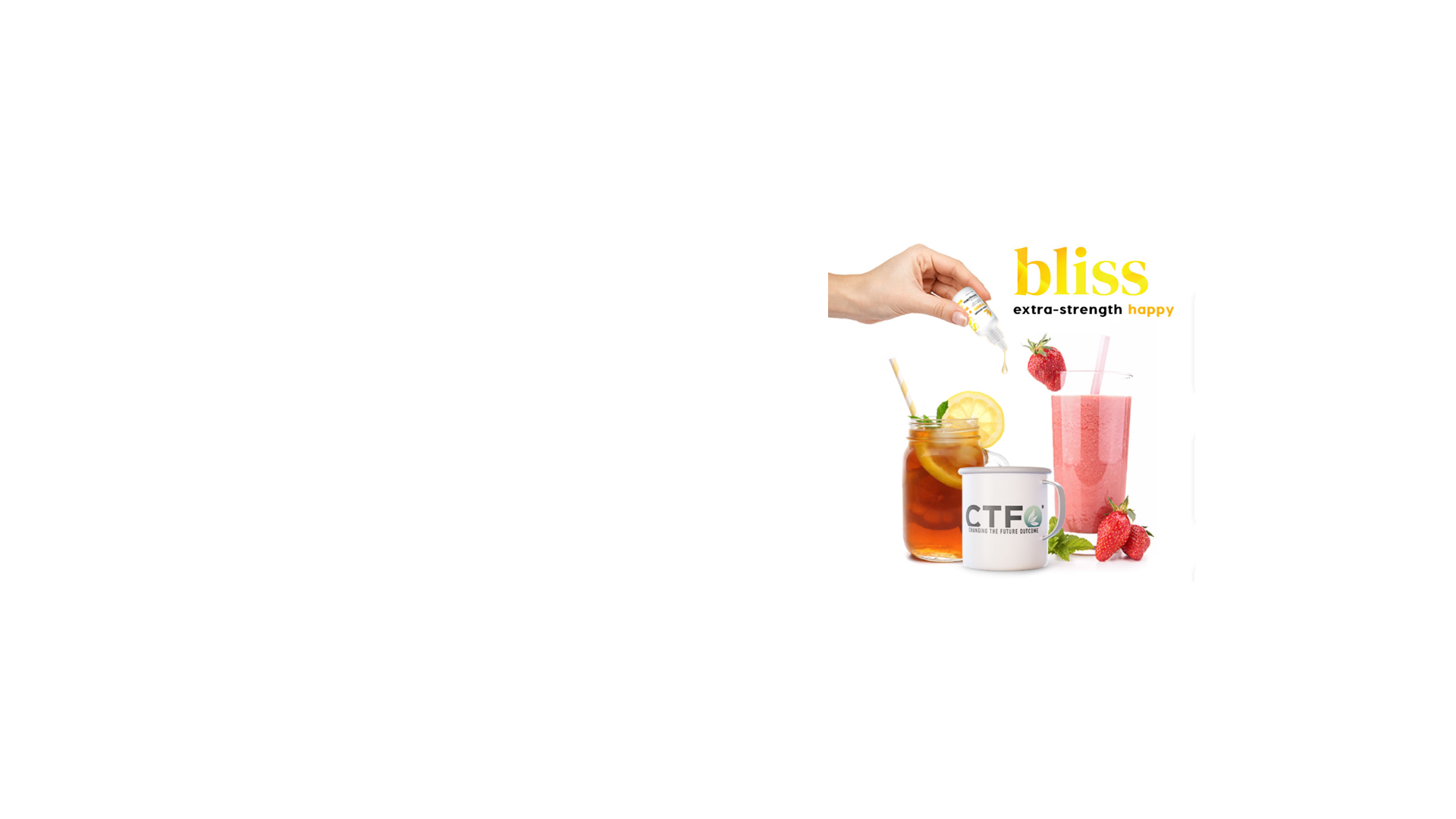 Bliss drops in any beverage